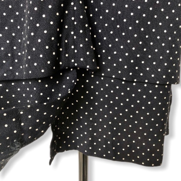 Vintage Michael Blair Rayon Polka Dot Jacket Dress Size 14 - Picture 6 of 9